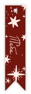Бирки для подарков, Тебе (искрящиеся звезды), 2,5*10,6 см, 20 шт.