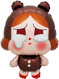 Шар (28''/71 см) Фигура, Кукла Плакса, Медвежонок, 1 шт.