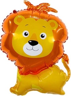Шар (32''/81 см) Фигура, Львенок, 1 шт.
