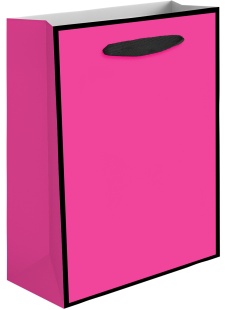 Пакет подарочный, 230гр, Премиум, Фуксия, 28*20*9,5 см, 1 шт.